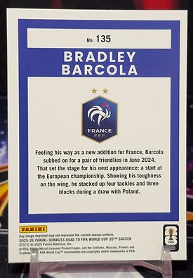 25/26 Panini donruss road to fifa world cup - Bradley Barcola