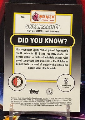 2023-24 Topps Merlin UEFA Club Competitions - Gjivai Zechiël