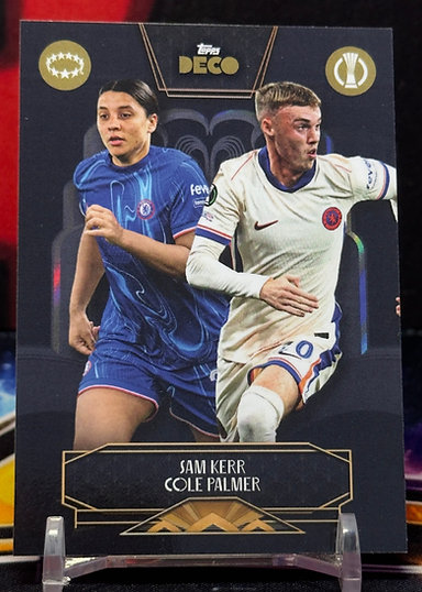 2024 Topps deco uefa club competitions - Sam Kerr a Cole Palmer