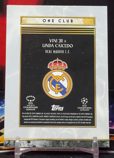 2025 Topps Deco UEFA - Vini jr. a Linda Caicedo