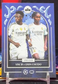 2025 Topps Deco UEFA - Vini jr. a Linda Caicedo