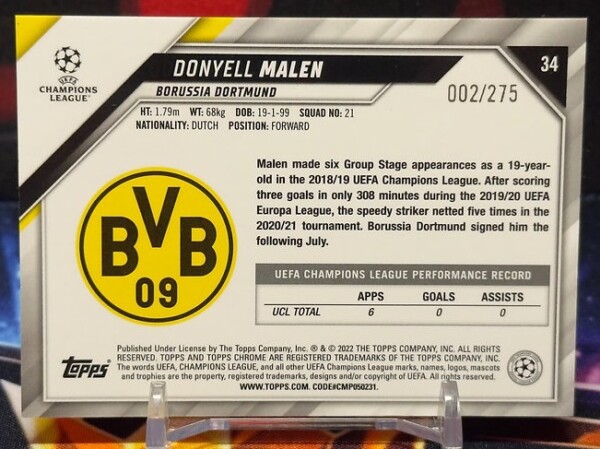 2021-2022 Topps chrome - Donyell Malen