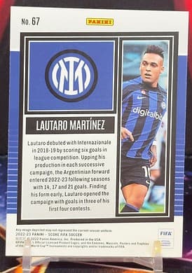 2022-23 Panini Score FIFA Soccer - Lautaro Martínez