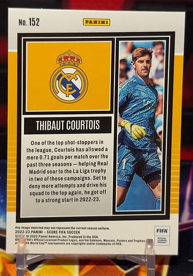 22/23 Panini score fifa soccer - Thibaut Courtois