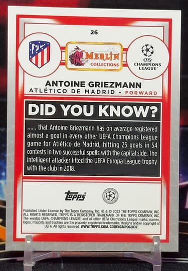 22/23 Topps Merlin UEFA - Antoine Griezmann
