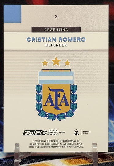 25/26 Topps Argentina team set - Cristian Romero