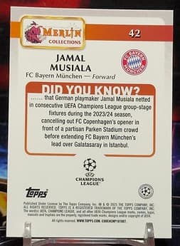 2024/25 Topps Merlin UEFA Club Competitions - Jamal Musiala