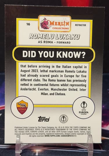 23/24 Topps Merlin UEFA - Romelu Lukaku