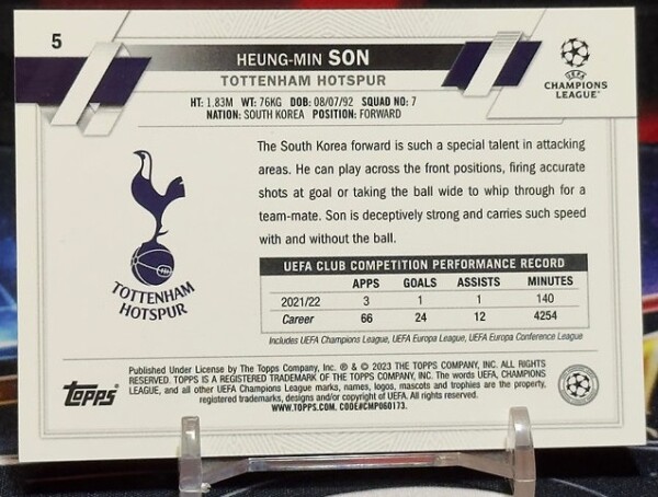 22/23 Topps Chrome UEFA Club Competitions - Heung-Min Son