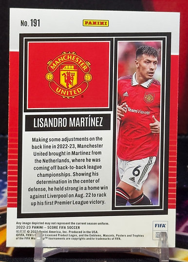 2022 - 2023 Panini score fifa - Lisandro Martínez
