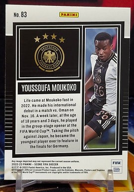 22/23 Panini score fifa soccer - Youssoufa Moukoko