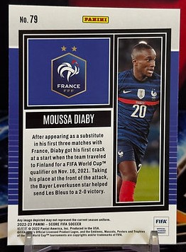 22/23 Panini score fifa soccer - Moussa Diaby