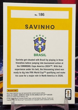 25/26 Panini donruss road to fifa world cup - Savinho