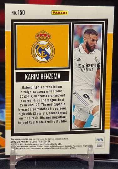 22/23 Panini score fifa soccer - Karim Benzema