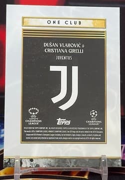 2025 Topps Deco UEFA Club Competitions - Dušan Vlahovič a Cristiana Girelli