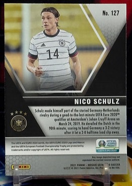 2021 Panini mosaic uefa euro - Nico Schulz
