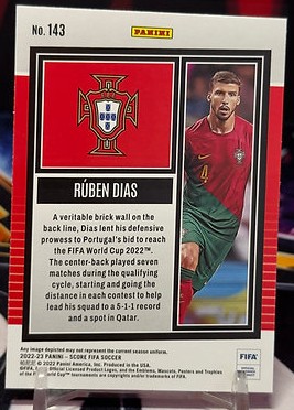 22/23 Panini score fifa soccer - Rúben Dias
