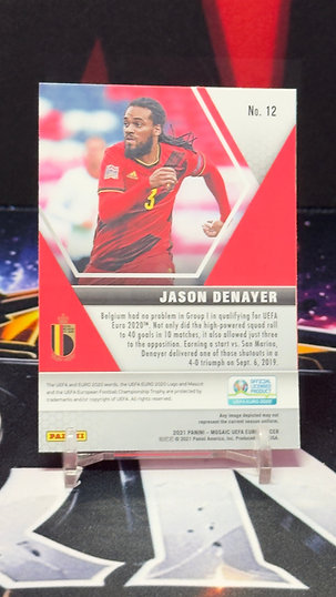 2021 Panini mosaic eufa euro - Jason Denayer