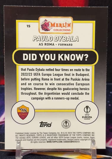 23/24 Topps Merlin UEFA - Paulo Dybala