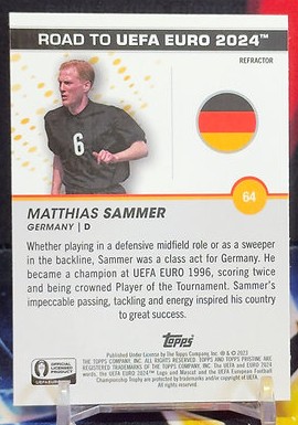 Topps Pristine Road to UEFA EURO 2024 - Matthias Sammer