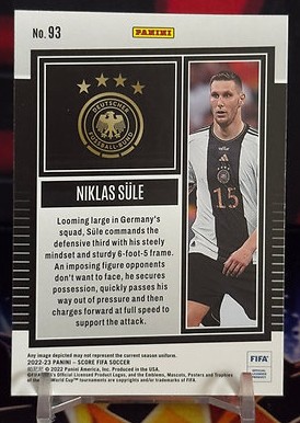 22/23 Panini score fifa soccer - Niklas Sule