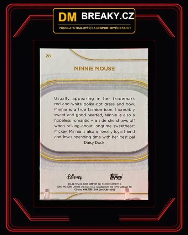 2025 Topps chrome Disney - Minnie Mouse