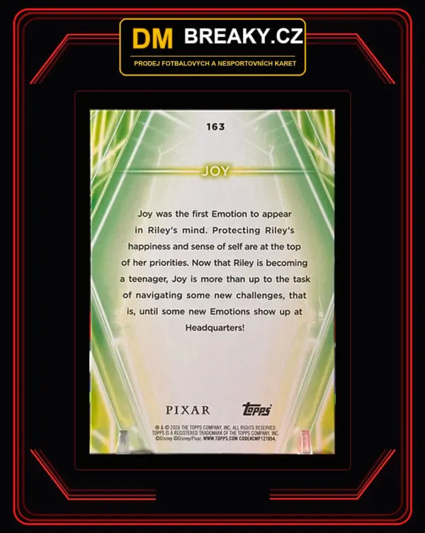 2026 Topps Disney neon - Joy