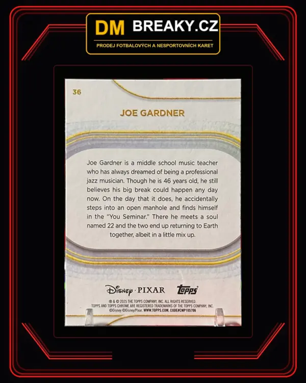 2025 Topps chrome Disney/Pixar - Joe Gardner
