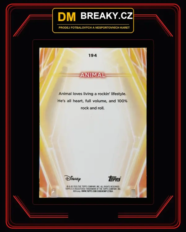 2026 Topps Disney neon - Animal