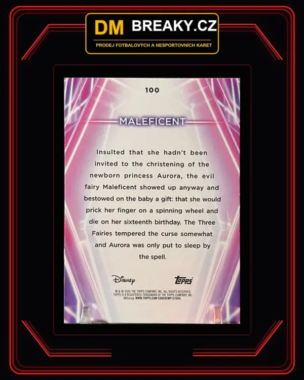 2026 Topps Disney neon - Maleficent