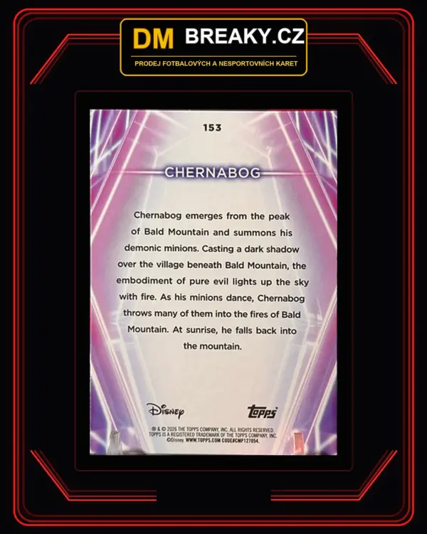 2026 Topps Disney neon - Chernabog