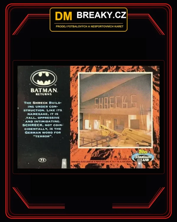 1992 Topps Stadium Club Batman