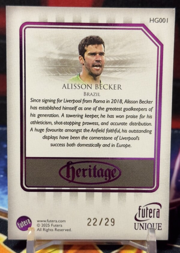2025 Futera Unique - Alisson Becker