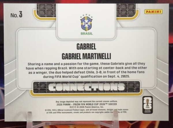 2026 Prizm FIFA World Cup - Gabriel a Gabriel Martinelli