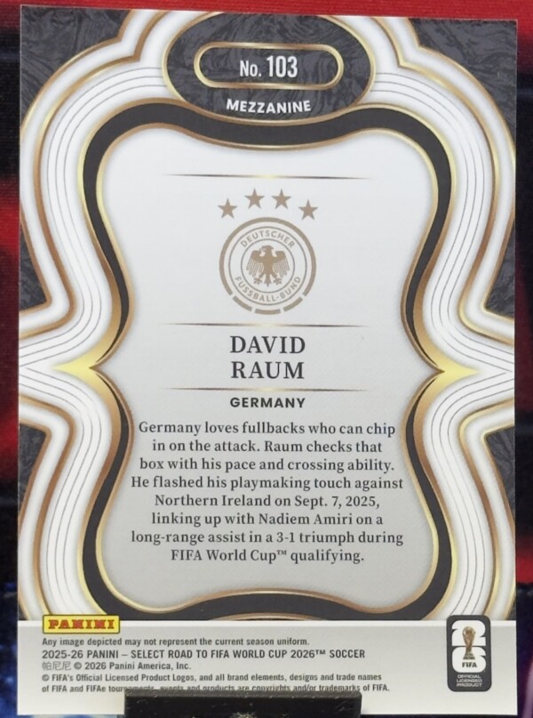 2026 Prizm FIFA World Cup - David Raum
