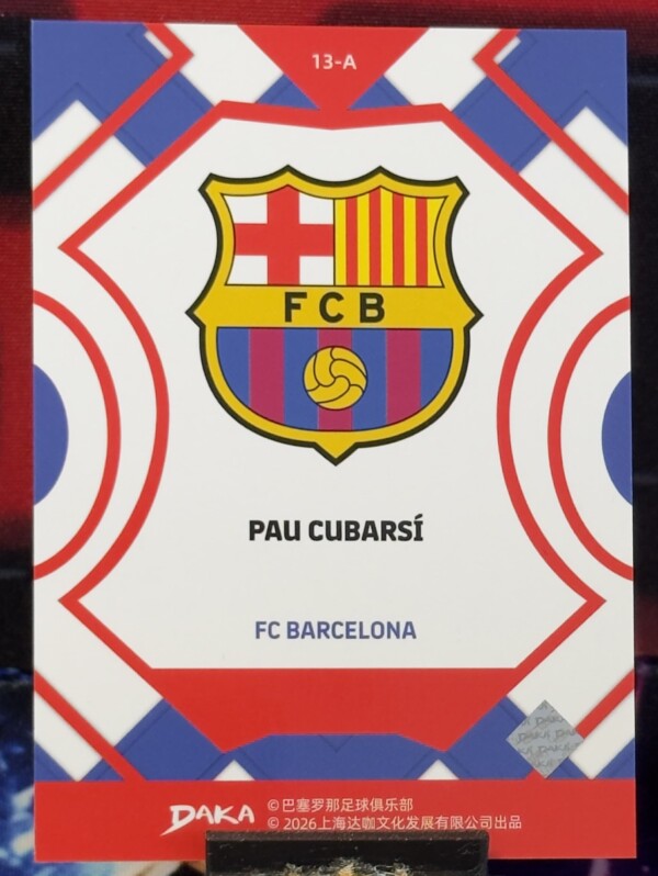 2025-2026 Daka Barcelona Final Whistle - Pau Cubarsí