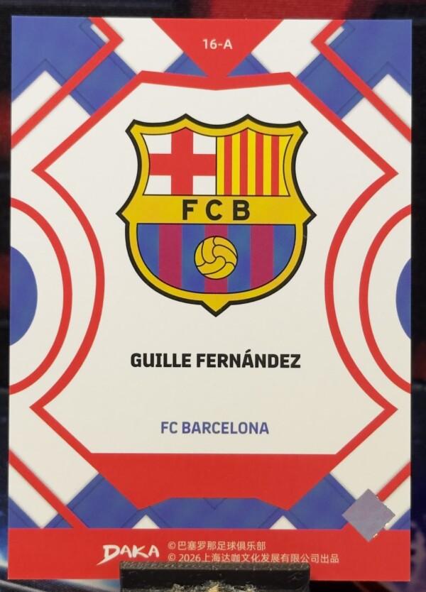 2025-2026 Daka Barcelona Final Whistle - Guille Fernández