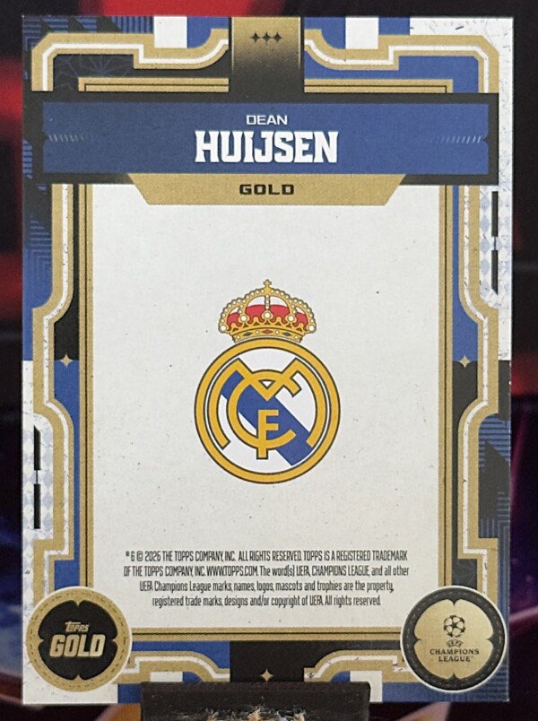 25/26 Topps Gold UEFA Club - Dean Huijsen