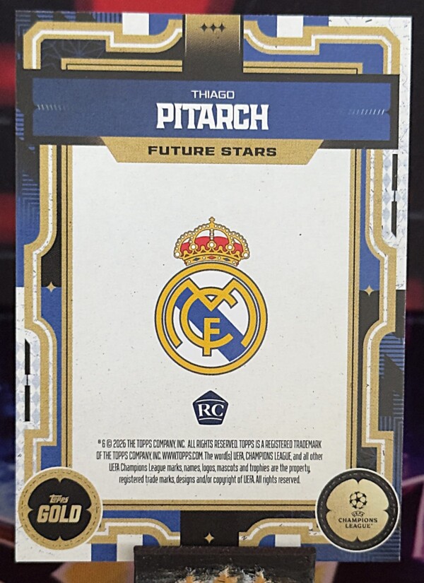 25/26 Topps Gold UEFA Club - Thiago Pitarch