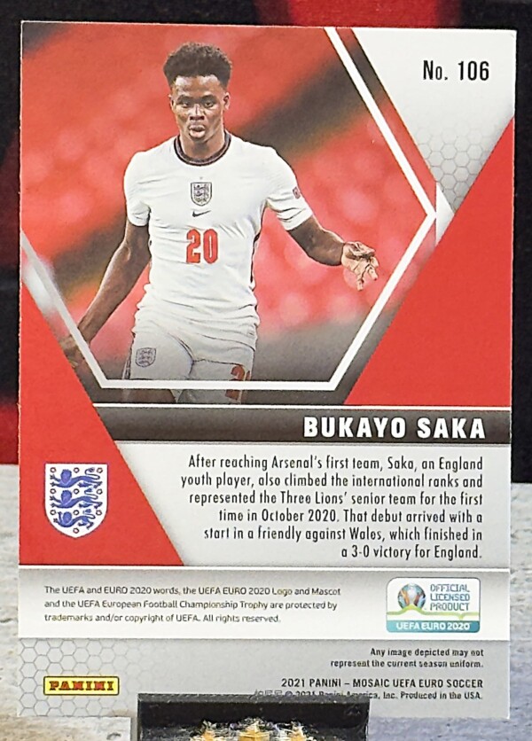 2021 Panini mosaic uefa euro - Bukayo Saka