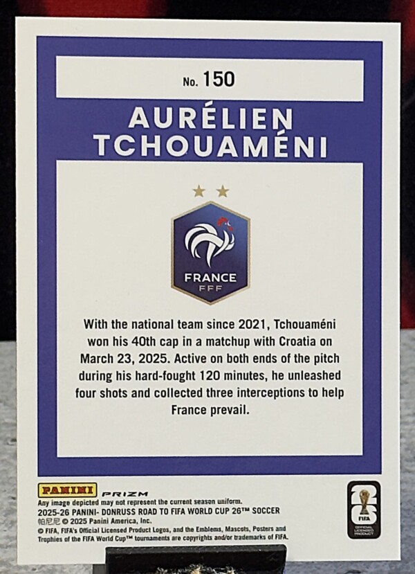 25/26 Panini donruss road to fifa - Aurélien Tchouaméni