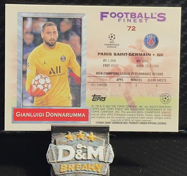 21/22 Topps Finest UEFA - Gianluigi Donnarumma