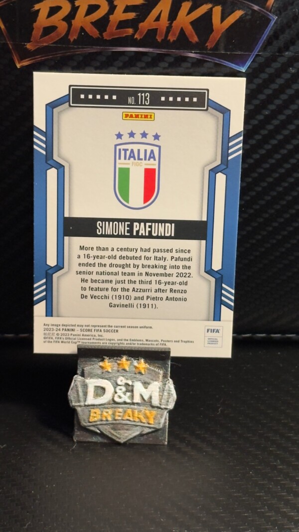 23/24 Panini score fifa soccer - Simone Pafundi