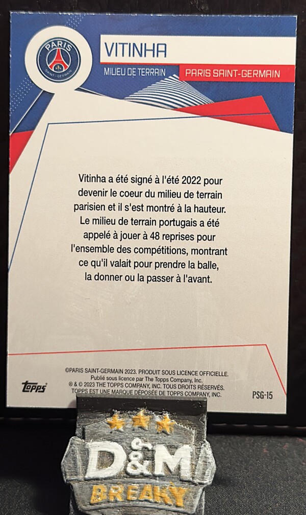 2023 Topps Paris Saint-Germain - Vitinha
