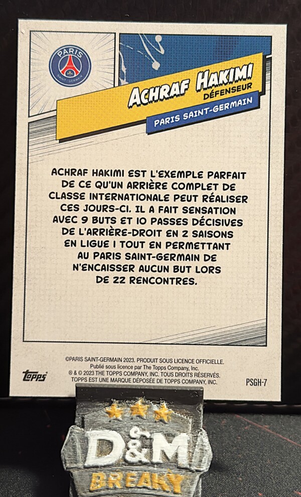 2023 Topps Paris Saint-Germain - Achraf Hakimi