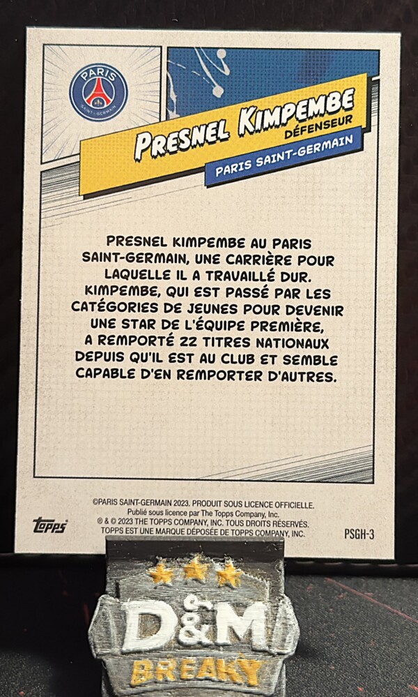 2023 Topps Paris Saint-Germain - Presnel Kimpembe