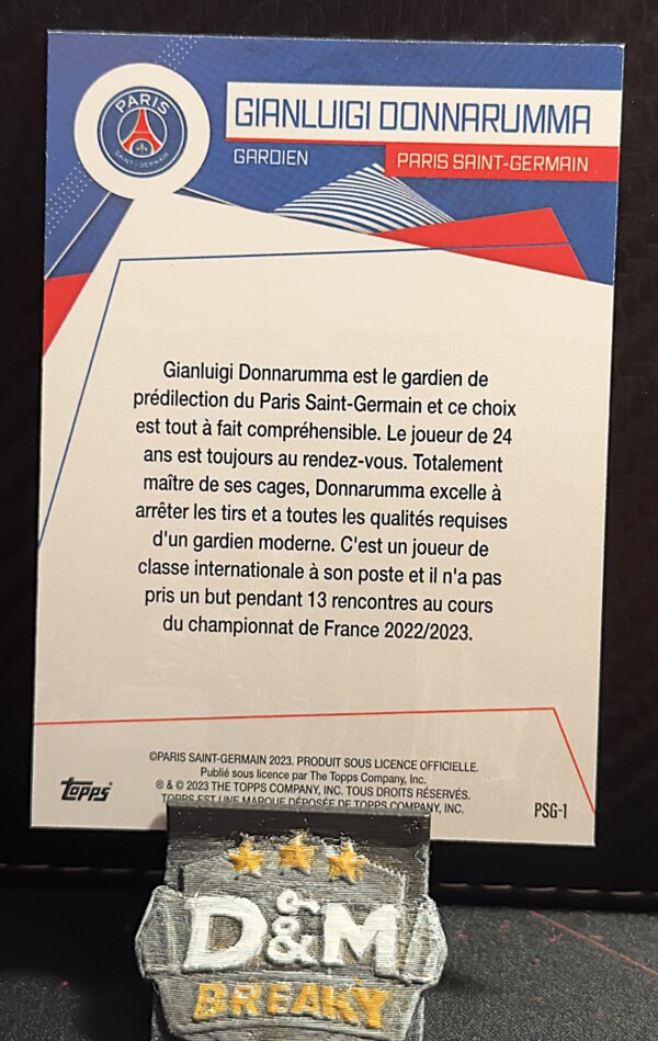 2023 Topps Paris Saint-Germain - Gianluigi Donnarumma