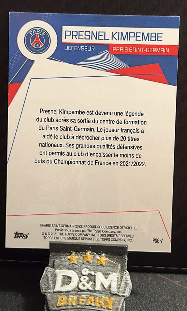 2023 Topps Paris Saint-Germain - Presnel Kimpembe