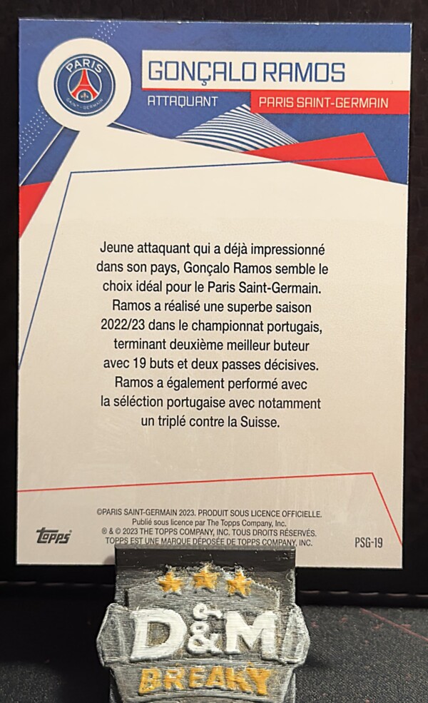2023 Topps Paris Saint-Germain - Goncalo Ramos