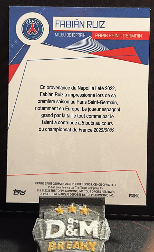 2023 Topps Paris Saint-Germain - Fabián Ruiz